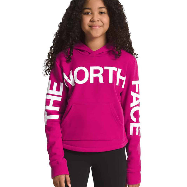 The North Face Girls’ Camp Fleece Pullover Hoodie - Fuschia Pink