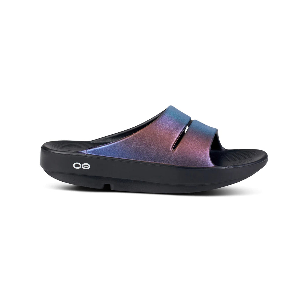 Oofos Ooahh Luxe Women's Sandal - Midnight Spectre