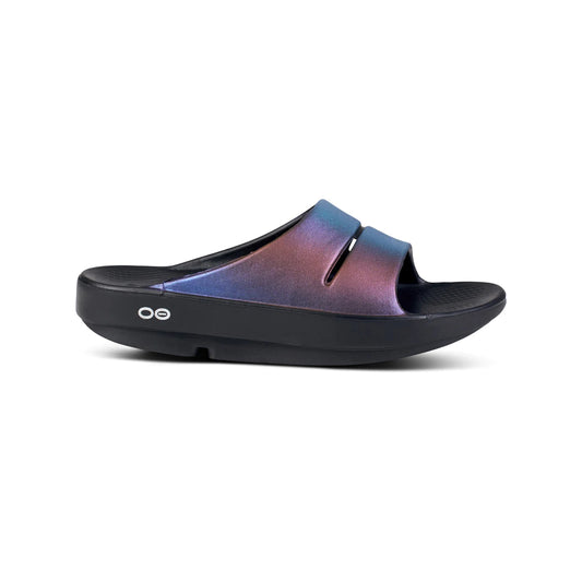Oofos Ooahh Luxe Women's Sandal - Midnight Spectre