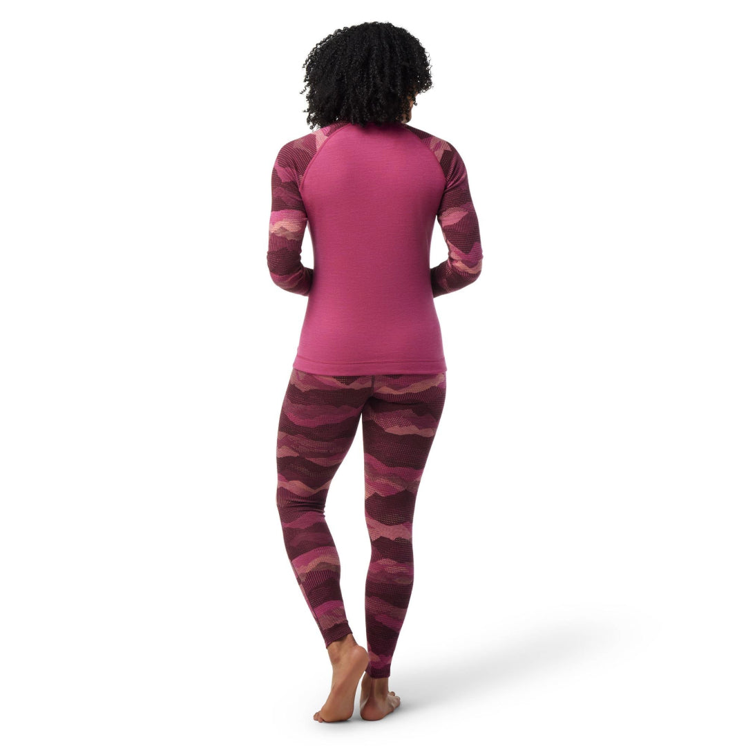 Smartwool Women's Merino 250 Base Layer Pattern 1/4 Zip - Stylish and warm, this 1/4 zip offers ultimate comfort and insulation for cold-weather activities.