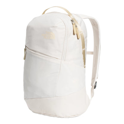 The North Face Women’s Isabella Backpack 3.0 in black, featuring a sleek design, multiple compartments, and adjustable shoulder straps.