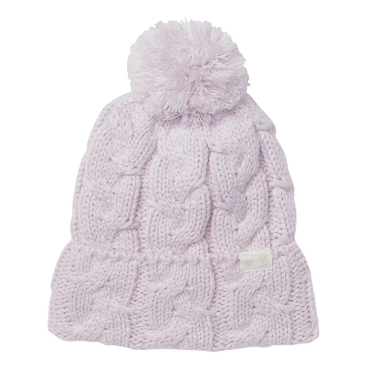 North Face Cable Minna Pom Beanie Lavender Fog