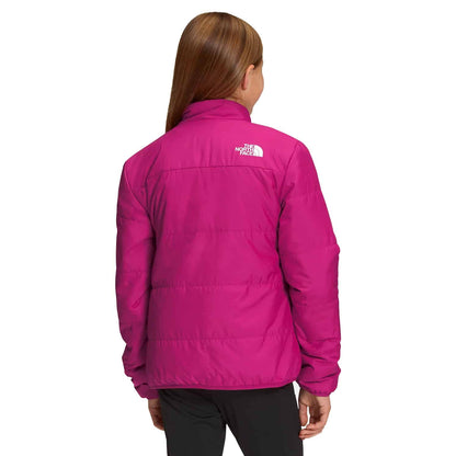 The North Face Girls' Mossbud Swirl Reversible Jacket Fuschia Pink