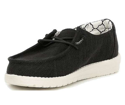 Hey Dude Girl's Wendy Toddler - Linen Black 160024987