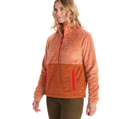 Marmot Women's Homestead Sherpa 1/2-Zip Fleece, a cozy and stylish layer for chilly days.