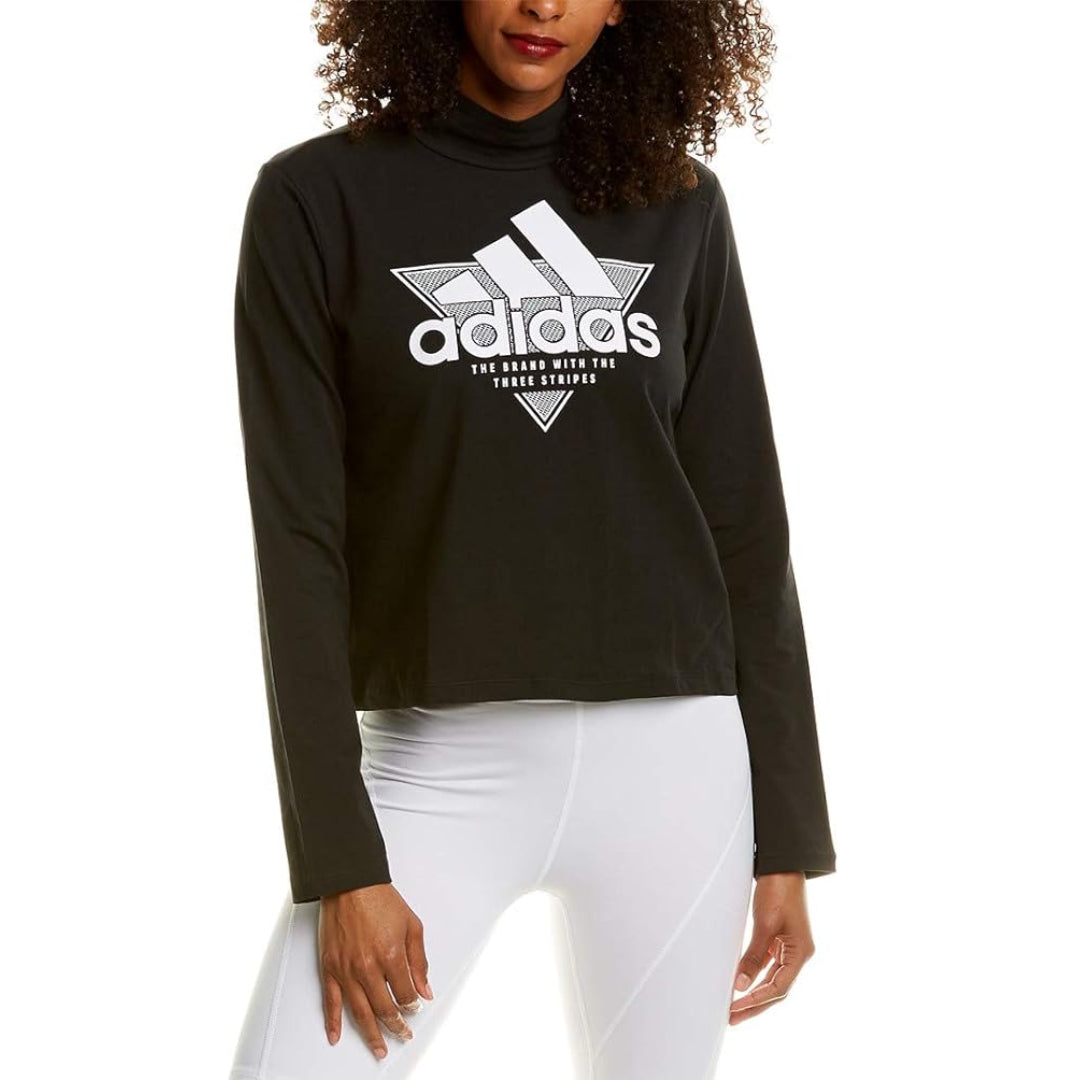 A chic adidas Women's High Neck Long Sleeve Top