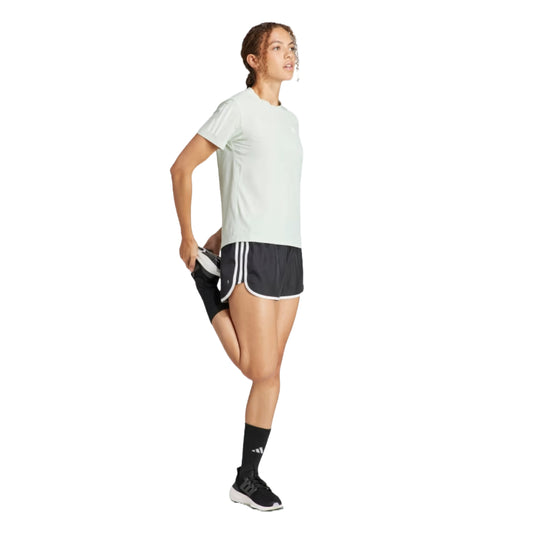Stay cool and confident in the adidas Women's Own The Run Tee, a breathable and stylish choice for your active lifestyle.