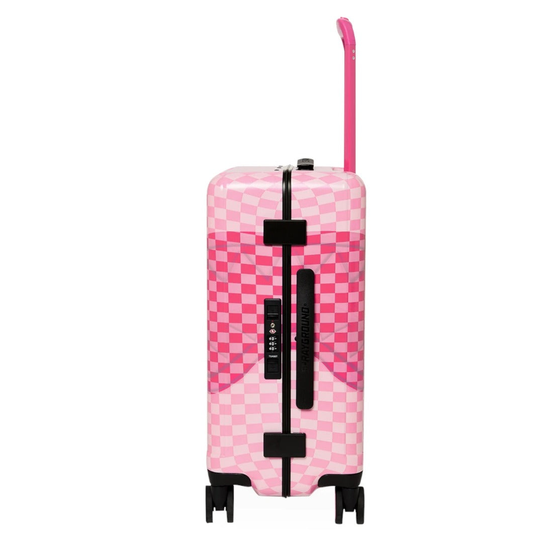 SPRAYGROUND Pink Sip Patch Carry-On Hand Luggage 910CL316