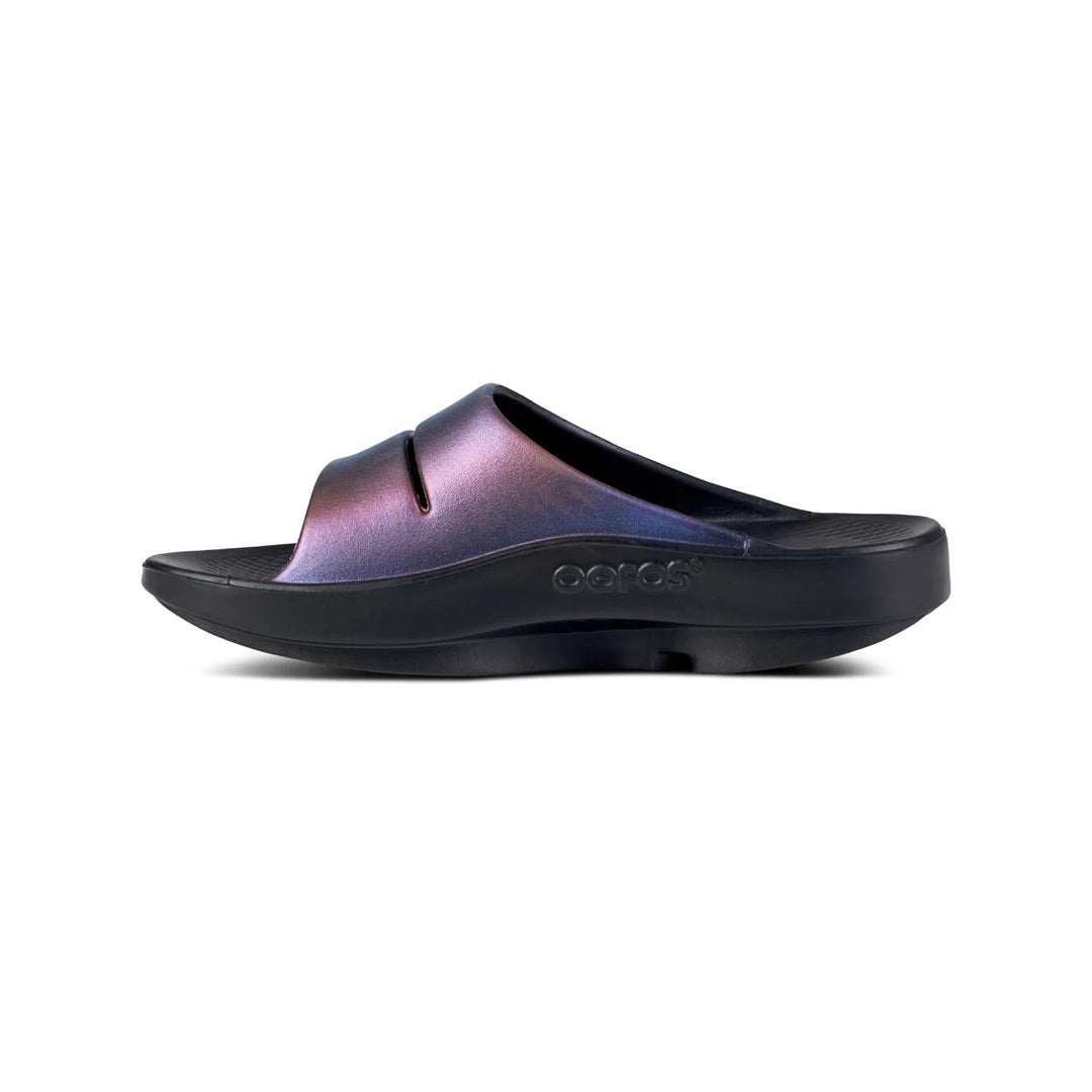 Oofos Ooahh Luxe Women's Sandal - Midnight Spectre
