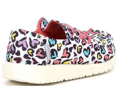 Hey Dude Girl's Wendy Toddler - White Leopard 160020170