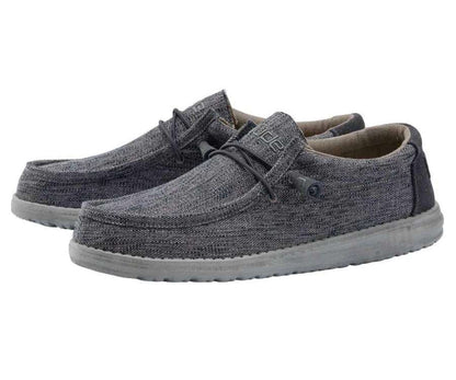 Hey Dude Men's Wally Woven 110394300 Carbone