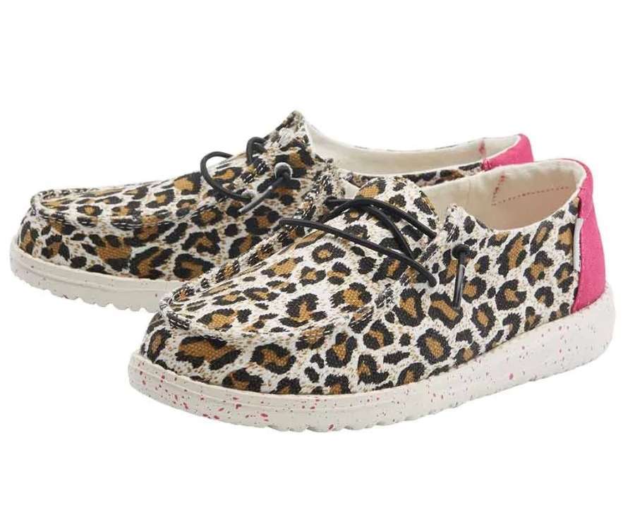 Hey Dude Girl's Youth Shoe Wendy Cheetah 130129758