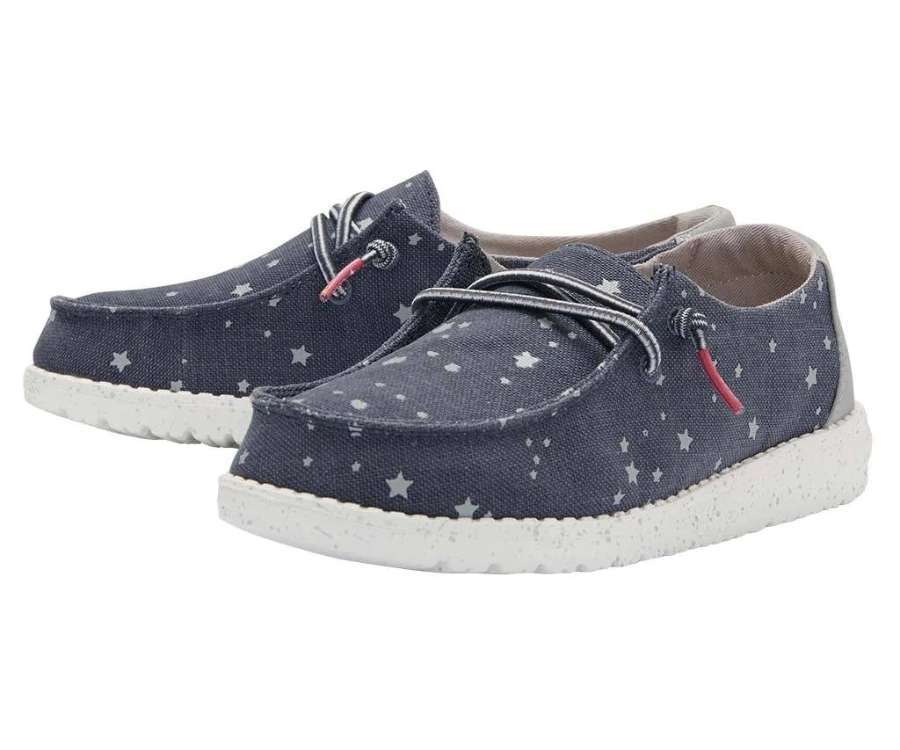 Hey Dude Girl's Shoe Wendy Youth Cat Eye Navy 130122558