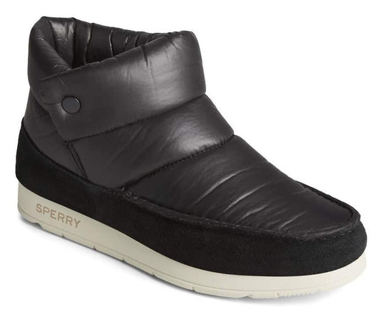 Sperry Women's Moc-Sider Nylon Bootie - Black