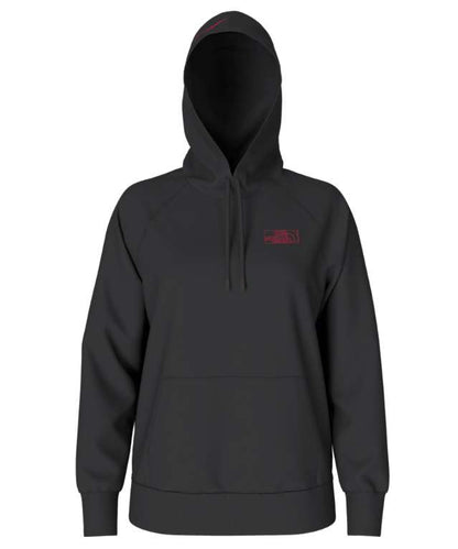 The North Face Women's Graphic Injection Hoodie - TNF Black/Brilliant Coral NF0A7UOX 4A9