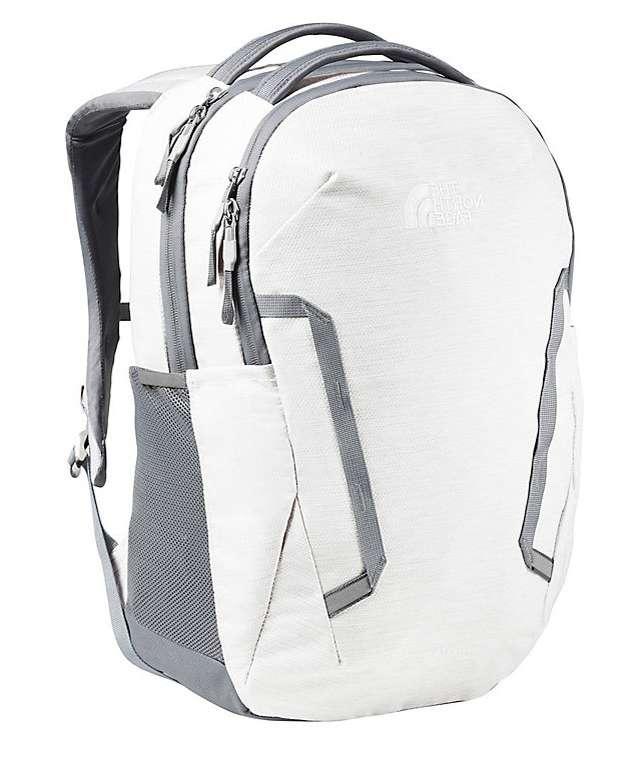 The North Face Women's Vault Backpack - White Metallic Melange / Mid Grey NF0A3VY3EP4