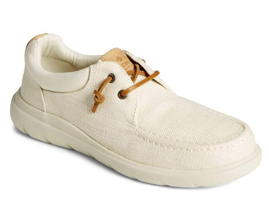 Sperry Women's Captain's Moc Hemp Slip On - Bone