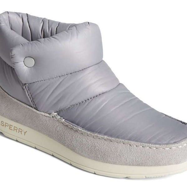 Sperry Women's Moc-Sider Nylon Bootie - Grey STS87982