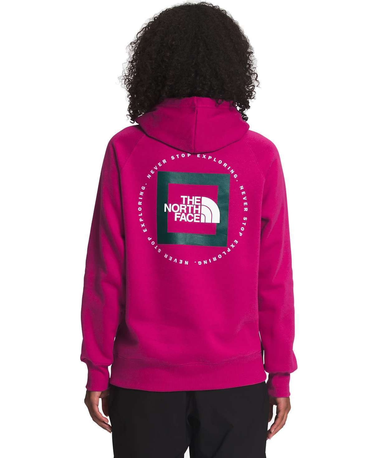 The North Face Women’s Geo NSE Hoodie - Fuschia Pink/Ponderosa Green (NF0A7UPT7V8