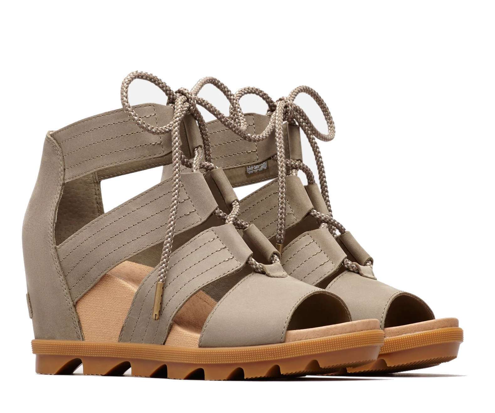 Sorel  Women's Joanie II Lace, Leather or Suede Sandal with Wedge Heel,Sage