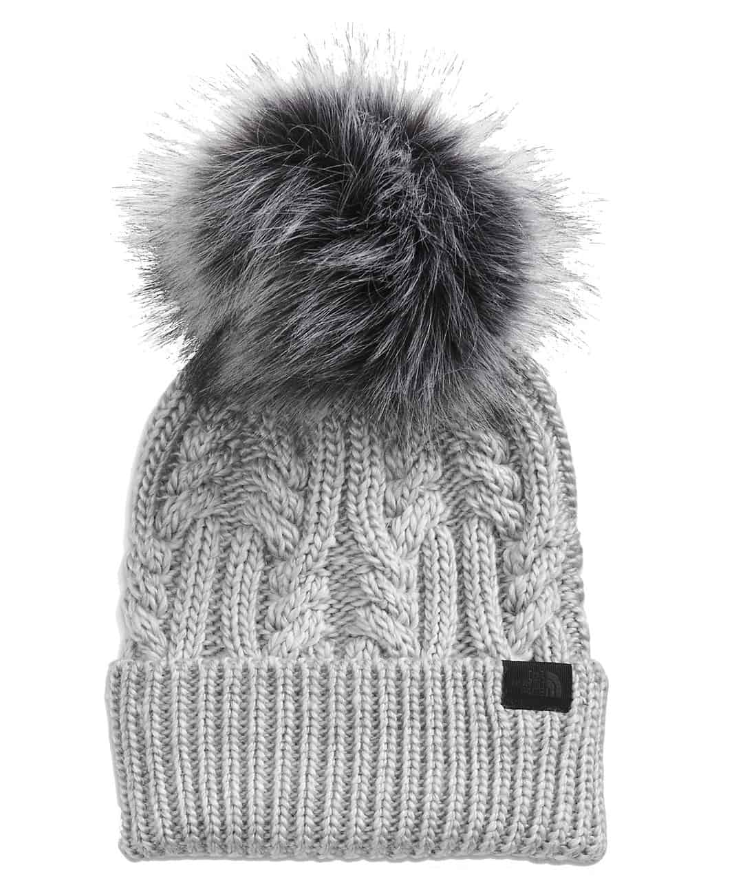 The North Face Women's Oh Mega Fur Pom Beanie - TNF Light Grey Heather