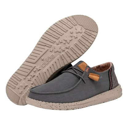 Hey Dude Women's Wendy Washed Charcoal - Effortless style in a versatile washed charcoal hue.