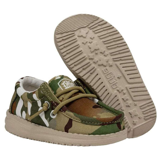 Hey Dude Wally Toddler Camouflage Shoes - Multi Camo