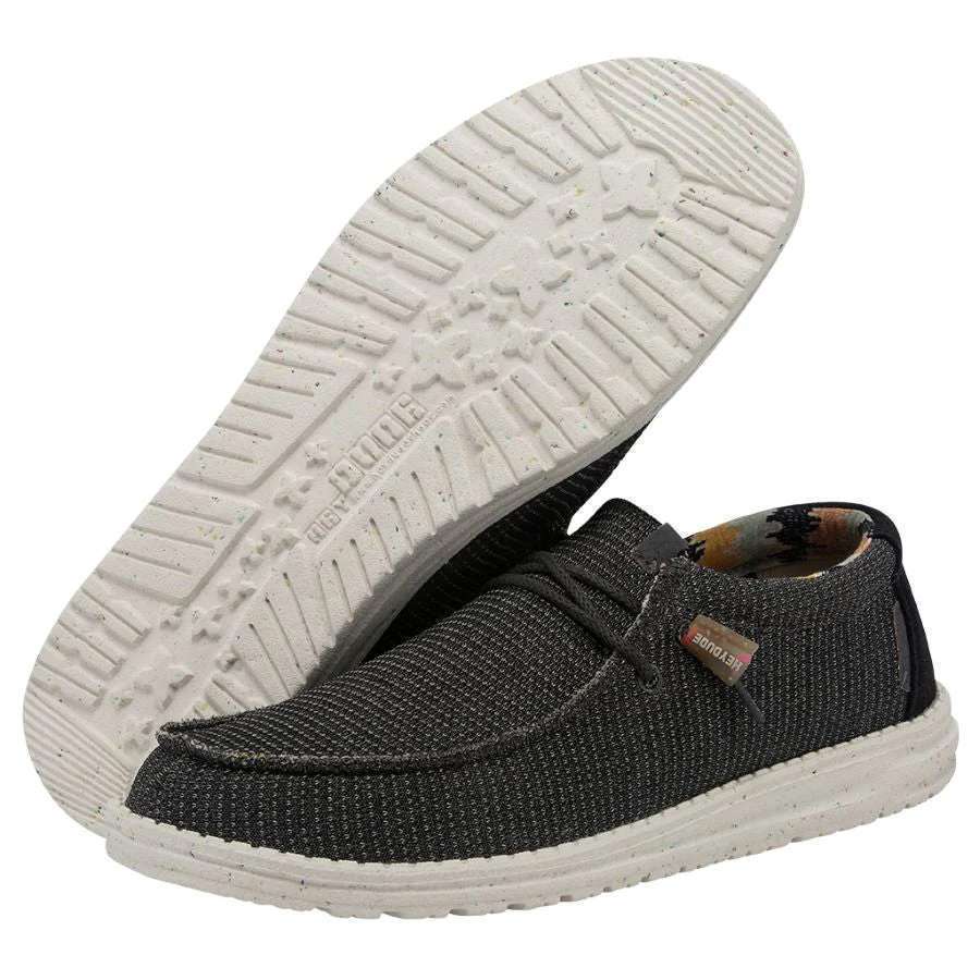 Hey Dude Men's Wally Knit Shoes - Charcoal