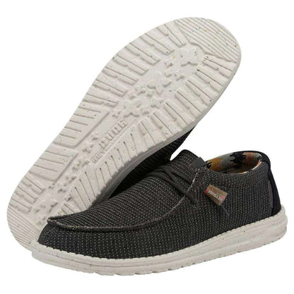 Hey Dude Men's Wally Knit Shoes - Charcoal