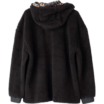 Kavu Women's Cozy Harbor Hooded Fleece Jacket Black Chalet