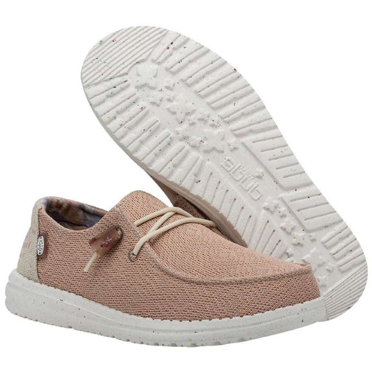 Hey Dude Women's Wendy Knit II Shoes - Pink Salt