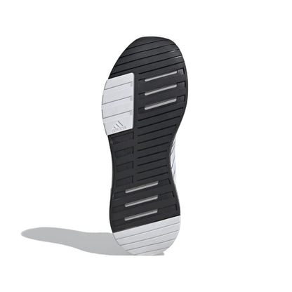 adidas Men's Racer TR23 Shoes in black with white accents, featuring a breathable mesh upper and cushioned sole for all-day comfort.
