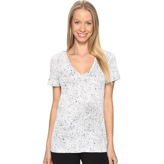 A stylish adidas Women's Flecks Deep V Neck Tee