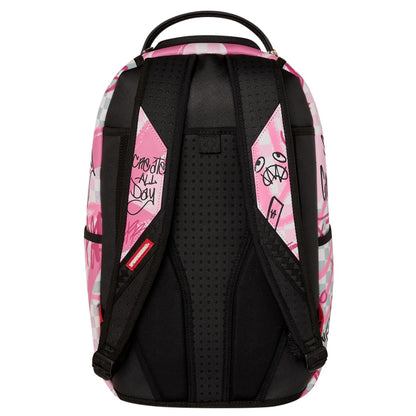 Sprayground Pink Smoke Check DLXSV Backpack 910B8672