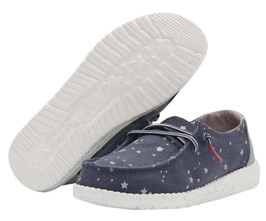 Hey Dude Girl's Shoe Wendy Youth Cat Eye Navy 130122558
