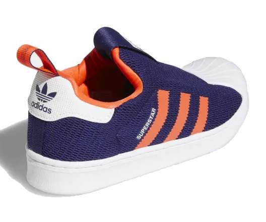 Adidas Kids Unisex SUPERSTAR 360 SHOES Q46311 Night Sky/Solar Red/Cloud White