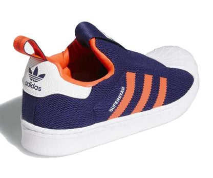 Adidas Kids Unisex SUPERSTAR 360 SHOES Q46311 Night Sky/Solar Red/Cloud White
