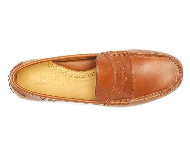 Polo Ralph Lauren Men's Reynold Leather Driver Loafer 803786356001 Brown