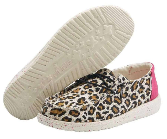 Hey Dude Girl's Youth Shoe Wendy Cheetah 130129758