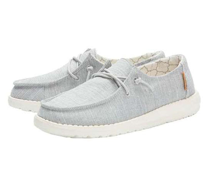 Hey Dude Girl's Wendy Shoes 160023096 Linen Grey
