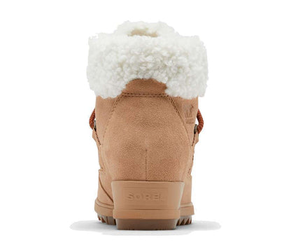 SOREL WOMEN'S EVIE COZY LACE BOOTIE - Tawny Buff, Wood NL4924-235