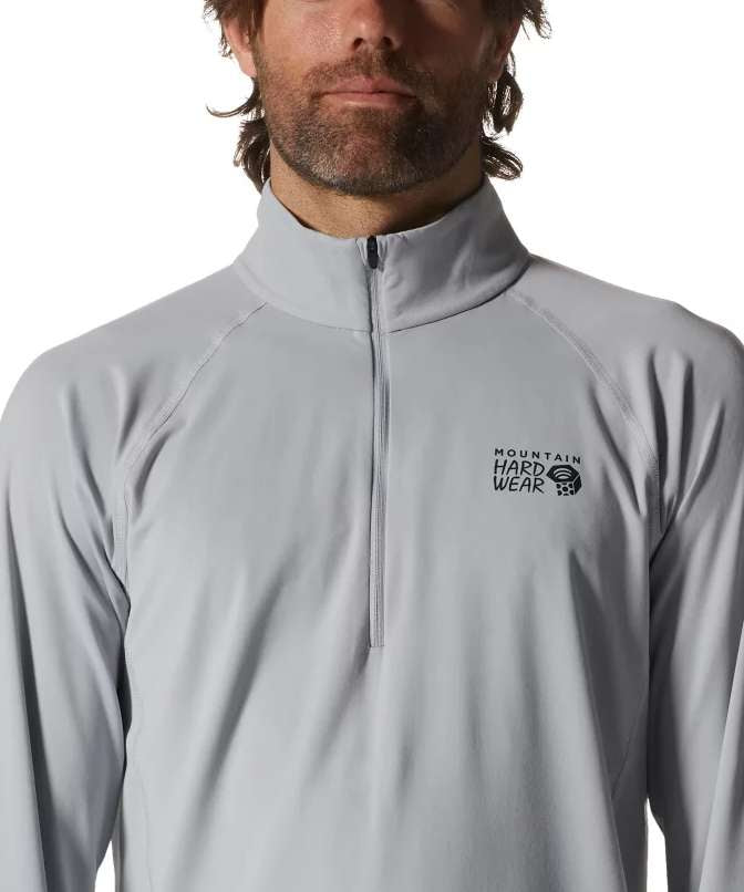 Mountain Hardwear Men's Crater Lake 1/2 Zip 1993351-097 Glacial