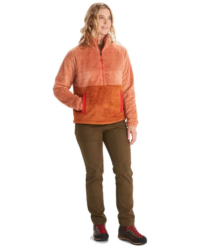 Marmot Women's Homestead Sherpa 1/2-Zip Fleece - Rose Gold/Copper