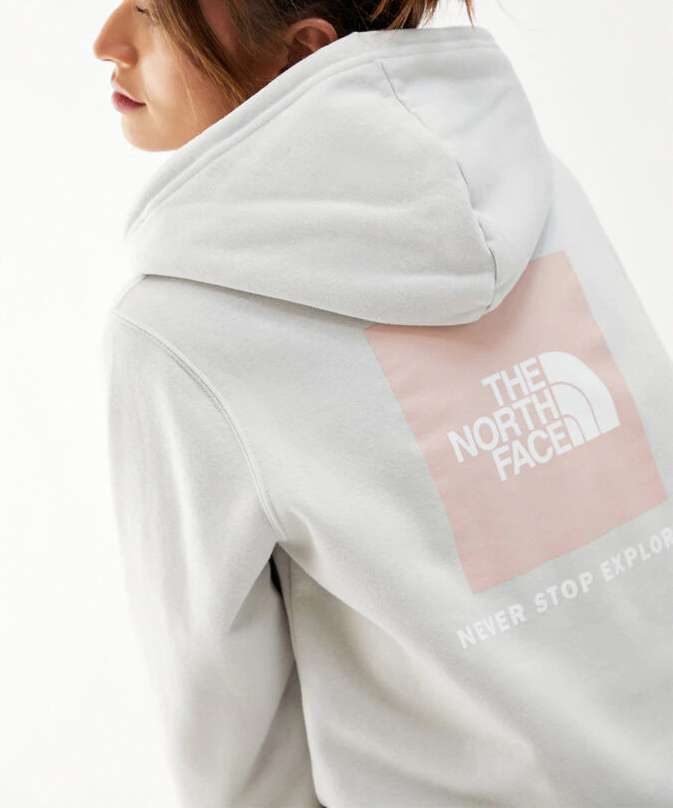 The North Face Women's Box NSE Pullover Hoodie NF0A475Y9B8 - Tin Grey