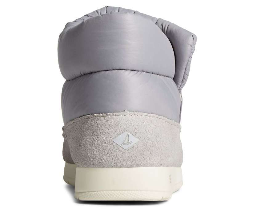Sperry Women's Moc-Sider Nylon Bootie - Grey STS87982