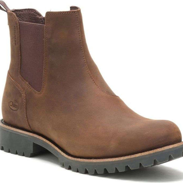 CHACO MEN'S FIELDS CHELSEA WATERPROOF BOOT - Chestnut Brown JCH107463