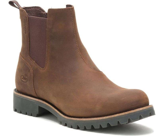 CHACO MEN'S FIELDS CHELSEA WATERPROOF BOOT - Chestnut Brown JCH107463