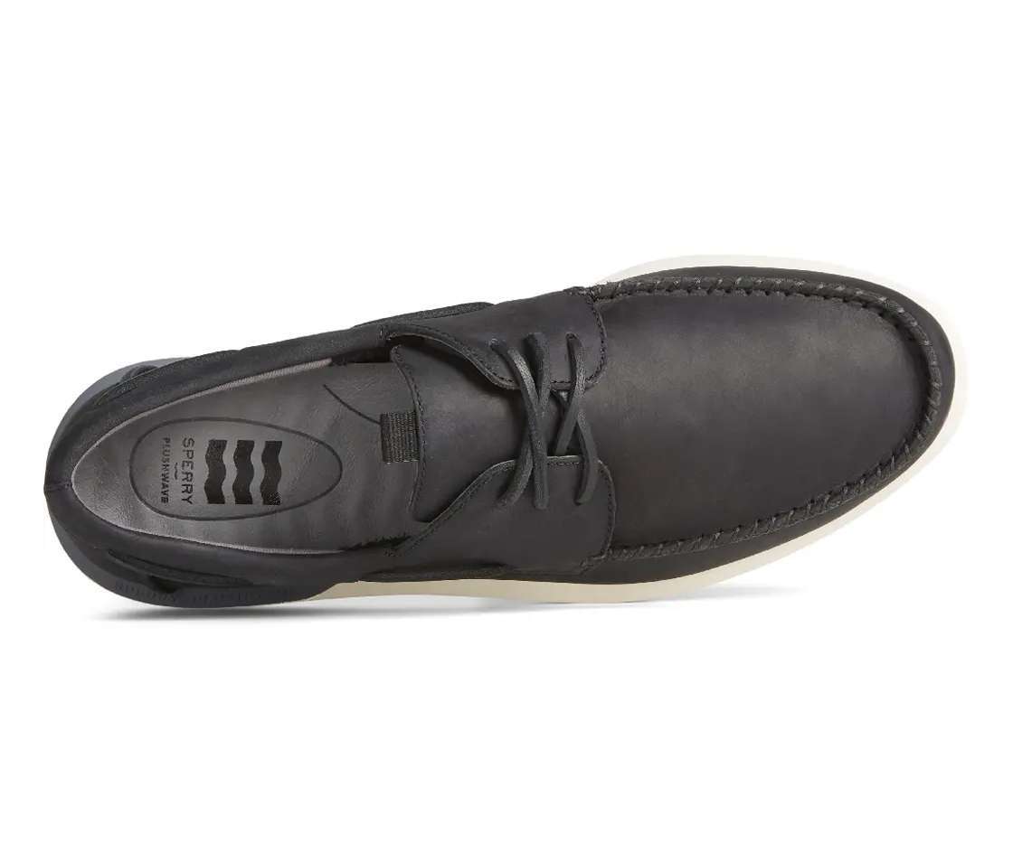 Sperry Men's Authentic Original PLUSHWAVE 2.0 Boat Shoe STS24388 Black