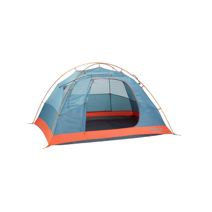 Marmot Catalyst 2-Person Tent in Red Sun/Cascade Blue.