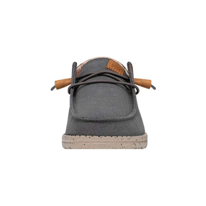 Hey Dude Women's Wendy Washed Charcoal - Effortless style in a versatile washed charcoal hue.